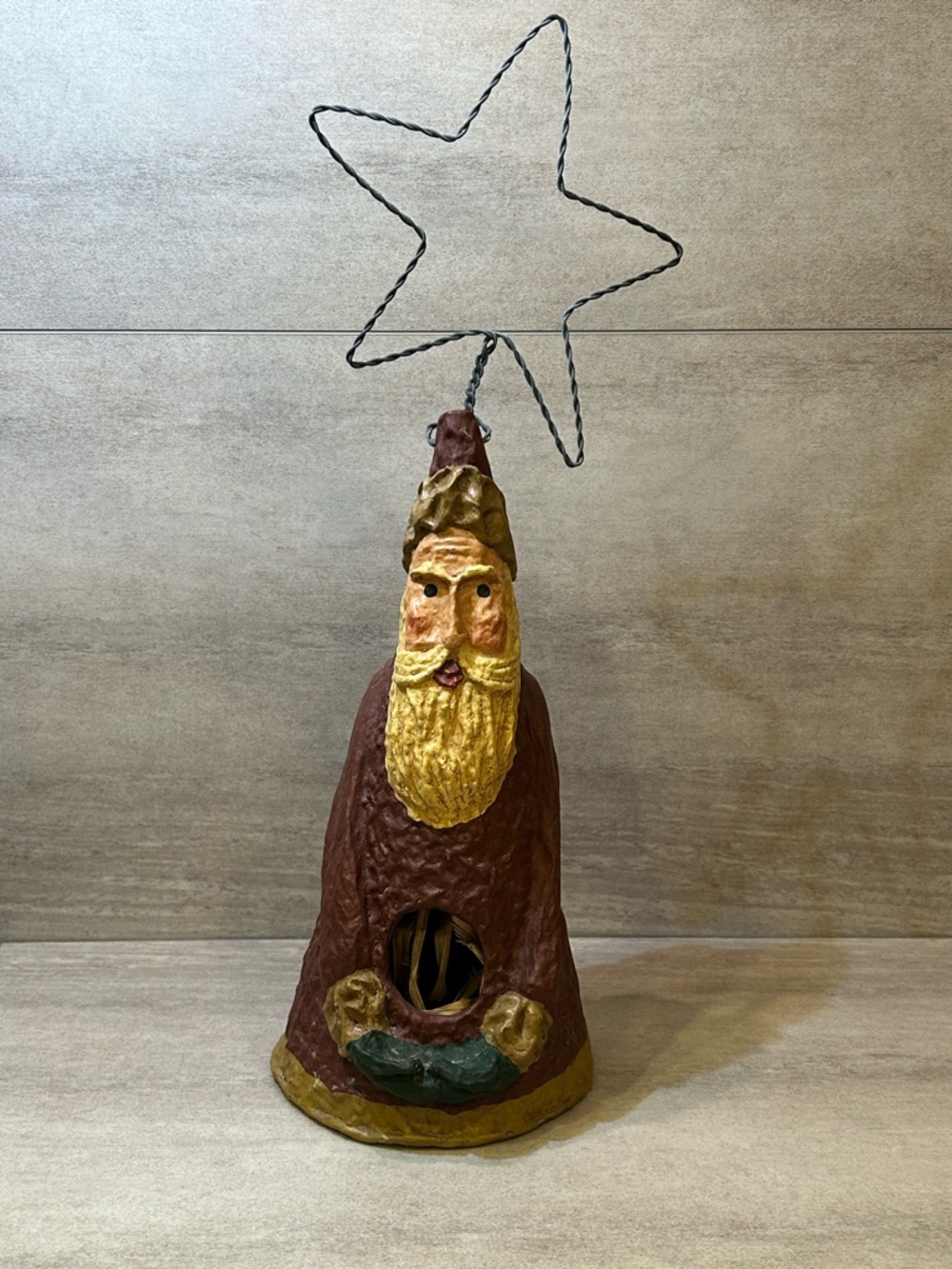 Midwest of Cannon Falls Folk Art Gallery Collection Santa Birdhouse Robyn Jones
